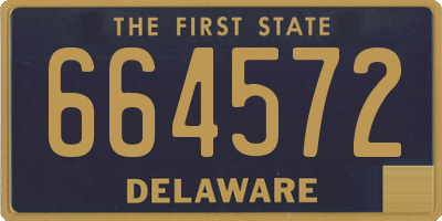 DE license plate 664572