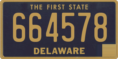 DE license plate 664578