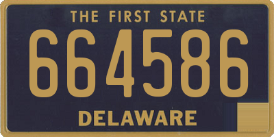 DE license plate 664586