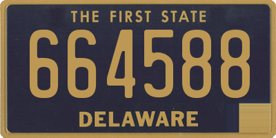 DE license plate 664588