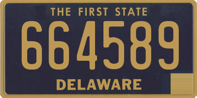 DE license plate 664589
