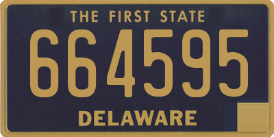 DE license plate 664595