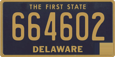 DE license plate 664602