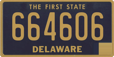 DE license plate 664606