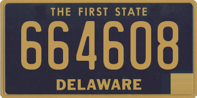 DE license plate 664608