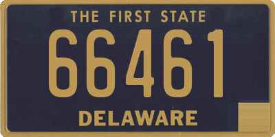 DE license plate 66461