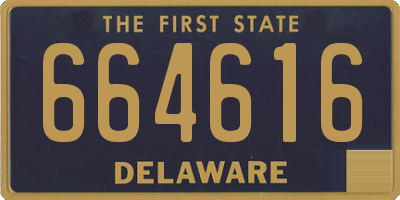 DE license plate 664616