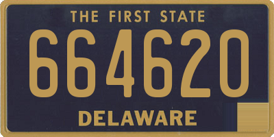 DE license plate 664620