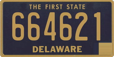 DE license plate 664621