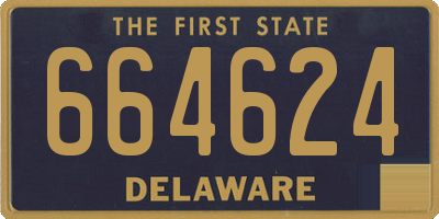 DE license plate 664624
