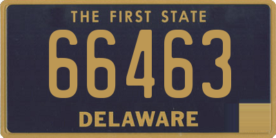 DE license plate 66463