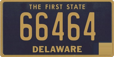 DE license plate 66464