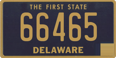 DE license plate 66465