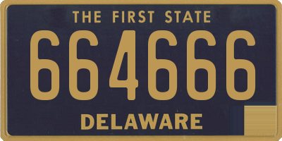 DE license plate 664666