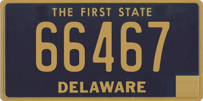 DE license plate 66467