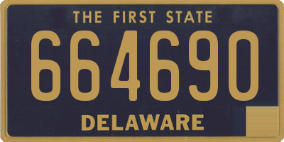 DE license plate 664690