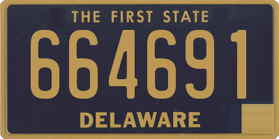 DE license plate 664691