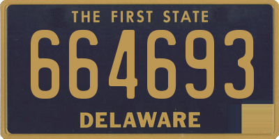 DE license plate 664693