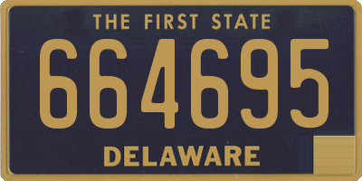 DE license plate 664695
