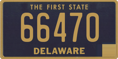 DE license plate 66470
