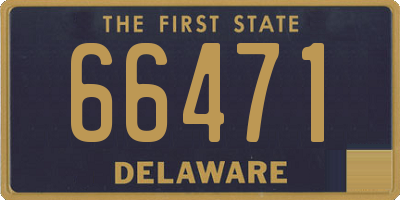 DE license plate 66471