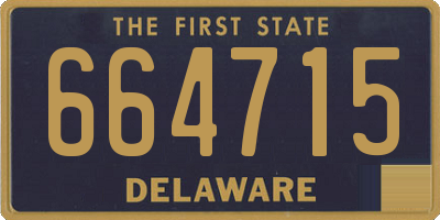 DE license plate 664715