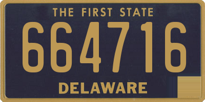 DE license plate 664716