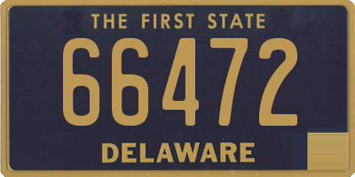 DE license plate 66472
