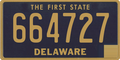 DE license plate 664727
