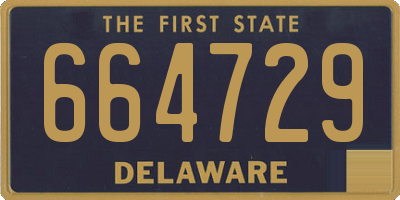 DE license plate 664729