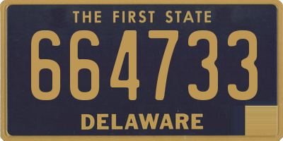 DE license plate 664733