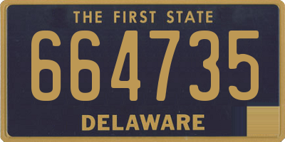 DE license plate 664735