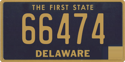 DE license plate 66474