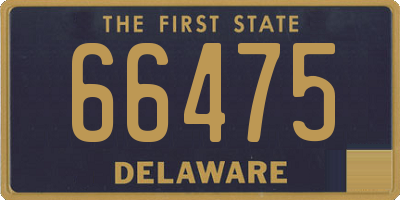 DE license plate 66475