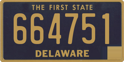 DE license plate 664751