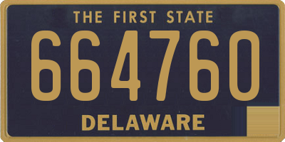 DE license plate 664760