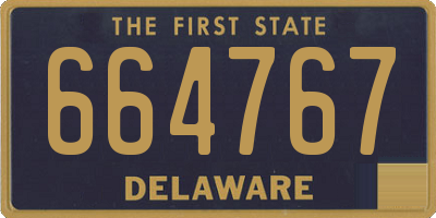 DE license plate 664767
