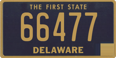 DE license plate 66477