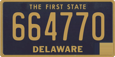 DE license plate 664770