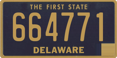 DE license plate 664771