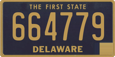 DE license plate 664779