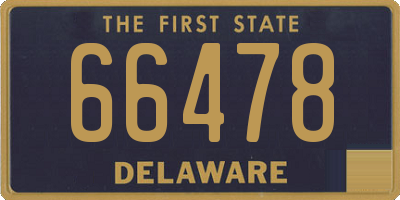 DE license plate 66478