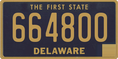 DE license plate 664800