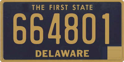 DE license plate 664801