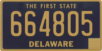 DE license plate 664805