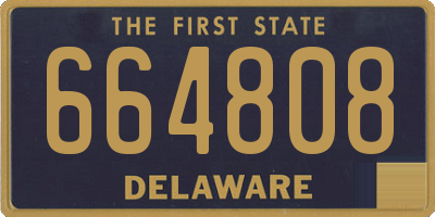 DE license plate 664808