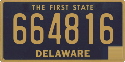 DE license plate 664816