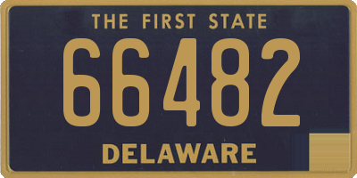 DE license plate 66482