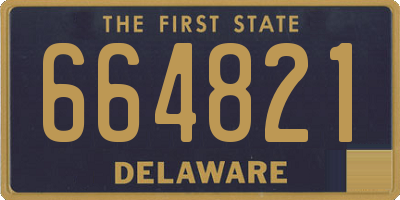DE license plate 664821