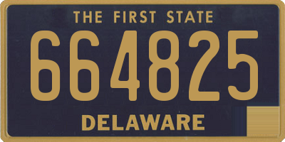 DE license plate 664825